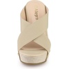 image:imageAllegra K Womens Platform Slide Wedges SandalsBeige