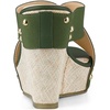 image:imageAllegra K Womens Platform Slide Wedges SandalsDark Green