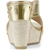 image:imageAllegra K Womens Platform Slide Wedges SandalsGold Tone