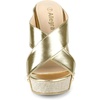 image:imageAllegra K Womens Platform Slide Wedges SandalsGold Tone