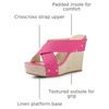 image:imageAllegra K Womens Platform Slide Wedges SandalsPink