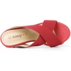 image:imageAllegra K Womens Platform Slide Wedges SandalsRed