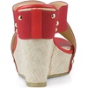 image:imageAllegra K Womens Platform Slide Wedges SandalsRed