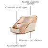 image:imageAllegra K Womens Platform Slide Wedges SandalsRose Gold