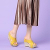image:imageAllegra K Womens Platform Slide Wedges SandalsYellow