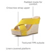 image:imageAllegra K Womens Platform Slide Wedges SandalsYellow