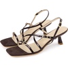 image:imageAllegra K Strappy Heels for Women Slingback Square Toe Kitten Heels SandalsChocolate
