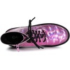 image:imageAllegra K Women Faux Leather Round Toe Platform Combat Boots Flat HeelsPink
