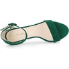 image:imageAllegra K Women Faux Suede Clear Heel Chunky Heel Ankle Strap SandalsEmerald Green