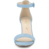 image:imageAllegra K Women Faux Suede Clear Heel Chunky Heel Ankle Strap SandalsSky Blue