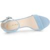 image:imageAllegra K Women Faux Suede Clear Heel Chunky Heel Ankle Strap SandalsSky Blue