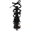 image:imageAllegra K Women Faux Suede Open Toe Stiletto Heel Lace Up SandalsBlack