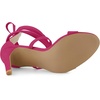 image:imageAllegra K Women Faux Suede Open Toe Stiletto Heel Lace Up SandalsHot Pink