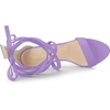 image:imageAllegra K Women Faux Suede Open Toe Stiletto Heel Lace Up SandalsPurple