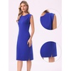 image:imageAllegra K Womens Cap Sleeve Midi Work DressRoyal Blue