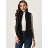 image:imageAllegra K Womens Faux Fur Vest Zip Up Sleeveless Casual Fur JacketBlack