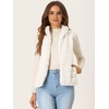 image:imageAllegra K Womens Faux Fur Vest Zip Up Sleeveless Casual Fur JacketWhite