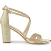 image:imageAllegra K Womens Glitter Crisscross Strap Block Heels Sandals  Party SandalsGold