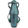image:imageAllegra K Womens Glitter Crisscross Strap Block Heels Sandals  Party SandalsGreen