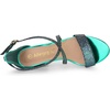 image:imageAllegra K Womens Glitter Crisscross Strap Block Heels Sandals  Party SandalsGreen