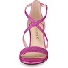 image:imageAllegra K Womens Glitter Crisscross Strap Block Heels Sandals  Party SandalsHot Pink