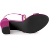 image:imageAllegra K Womens Glitter Crisscross Strap Block Heels Sandals  Party SandalsHot Pink