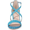 image:imageAllegra K Womens Glitter Crisscross Strap Block Heels Sandals  Party SandalsLake Blue