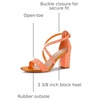 image:imageAllegra K Womens Glitter Crisscross Strap Block Heels Sandals  Party SandalsOrange