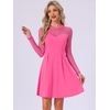 image:imageAllegra K Womens Heart Mesh Sleeve Gothic Halloween Party Short DressHot Pink