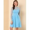 image:imageAllegra K Womens Heart Mesh Sleeve Gothic Halloween Party Short DressLight Blue