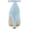 image:imageAllegra K Womens Low Platform Round Toe Stiletto Heels Ankle Strap PumpsSky Blue