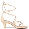 image:imageAllegra K Womens Strappy Lace Up Kitten Heel Dress SandalsBeige