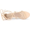 image:imageAllegra K Womens Strappy Lace Up Kitten Heel Dress SandalsBeige