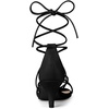 image:imageAllegra K Womens Strappy Lace Up Kitten Heel Dress SandalsBlack