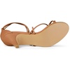 image:imageAllegra K Womens Strappy Lace Up Kitten Heel Dress SandalsDark Brown