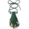 image:imageAllegra K Womens Strappy Lace Up Kitten Heel Dress SandalsGreen