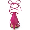 image:imageAllegra K Womens Strappy Lace Up Kitten Heel Dress SandalsHot Pink