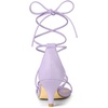 image:imageAllegra K Womens Strappy Lace Up Kitten Heel Dress SandalsLight Purple