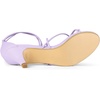 image:imageAllegra K Womens Strappy Lace Up Kitten Heel Dress SandalsLight Purple