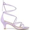 image:imageAllegra K Womens Strappy Lace Up Kitten Heel Dress SandalsLight Purple