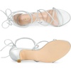 image:imageAllegra K Womens Strappy Lace Up Kitten Heel Dress SandalsSilver