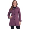 image:imageAllegra K Womens Winter Classic Outwear Overcoat with Pockets Single Breasted Pea CoatDusty Purple