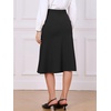 image:imageAllegra K Fishtail Skirt for Women Panel Business Causal Fitted SkirtsBlack