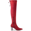 image:imageAllegra K Women Bling Rhinestone Chunky Heels Over the Knee High BootsRed