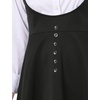 image:imageAllegra K Women Cottagecore Button Front Spaghetti Strap Pinafore DressBlack