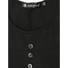 image:imageAllegra K Women Cottagecore Button Front Spaghetti Strap Pinafore DressBlack