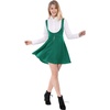 image:imageAllegra K Women Cottagecore Button Front Spaghetti Strap Pinafore DressGreen