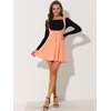 image:imageAllegra K Women Cottagecore Button Front Spaghetti Strap Pinafore DressLight Orange