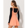 image:imageAllegra K Women Cottagecore Button Front Spaghetti Strap Pinafore DressLight Orange
