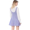 image:imageAllegra K Women Cottagecore Button Front Spaghetti Strap Pinafore DressLight Purple
